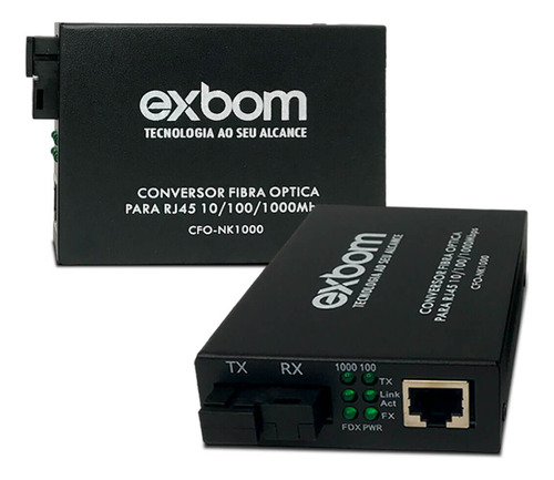 Fonte Conversor Extensor Internet Fibra Óptica 5km 1000mbps