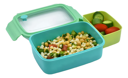 Lonchera Bento Box Con Compartimientos 880 Ml Melii