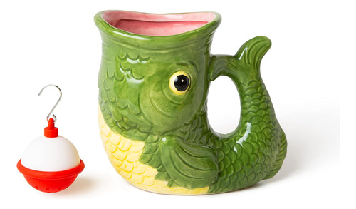 Taza Fish Con Infusor, Verde, Mediana