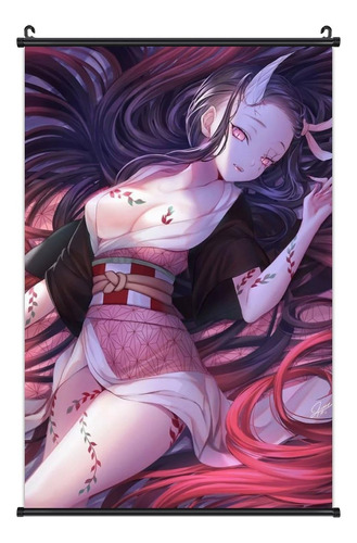 Honkaiaro Anime Poster Kamado Nezuko Scroll Poster Art Print