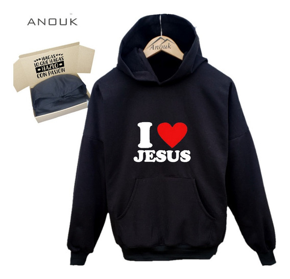Buzo hodie Buso Personalizado I Love Jesus Estampado Buzo hodie Buso Personalizado I Love Jesus Estampado