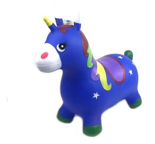 Pony Unicornio Saltarín De Goma Con Sonido Colores Niños