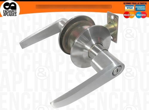 Imagen 1 de 3 de Chapa Manija Cadiz Inox - Baño