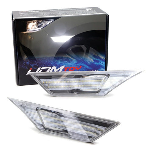 Ijdmtoy Kit Luz Marcador Frontal Led Blanco Lente Para Honda