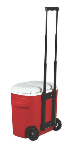 Caixa Térmica Vermelha Com Rodas 15.1 Litros 16qt Coleman