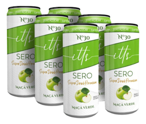 Itts Sero Pack C/ 6un De 269ml Cada Sabor Maçã Verde