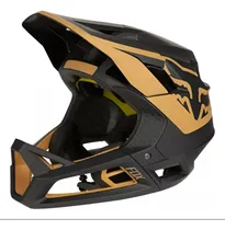 Comprar Capacete Fox Proframe Mips Ciclismo Bike Fullface Downhill Cor Preto\u002Fdourado Tamanho P