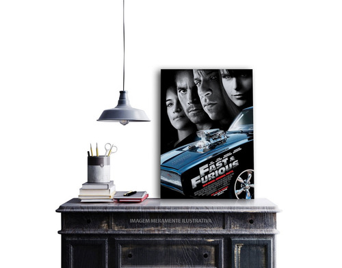 Imagem 2 de 3 de Quadro Velozes E Furiosos 4 Decorativo Personalizado Em Mdf