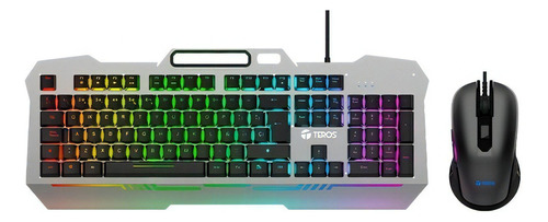 Combo Gaming Teclado Y Mouse Teros Te-4144n, Retro-iluminado