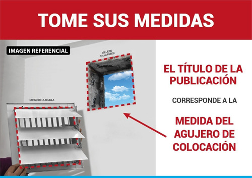 Rejilla De Ventilacion 20x20 Con Palanca - Dunkel Eco