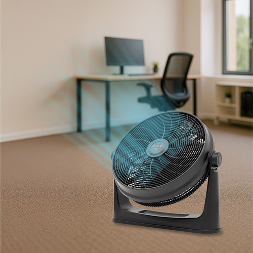 Ventilador Narvik Na2020 De 20 Pulgadas (50.8 Cm) Piso Y Pared, 3 Velocidades, Inclinación Vertical Manual, Negro Mate