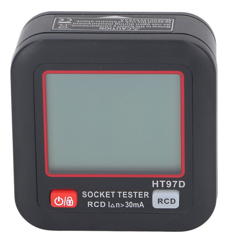 Probador De Enchufes, Pantalla Lcd, Rcd, Prueba De Polaridad