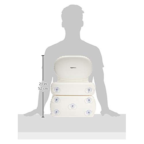 Almohada Para Bañera Y Cuello Basics Con Ventosas, Impermeab