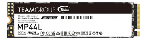 Ssd Team Group Mp44l Nvme, 500gb, Pci Express 4.0, M.2 Color Negro