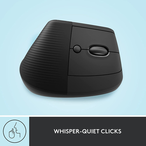 Mouse Logitech Lift Vertical Wireless Oficina Cómodo