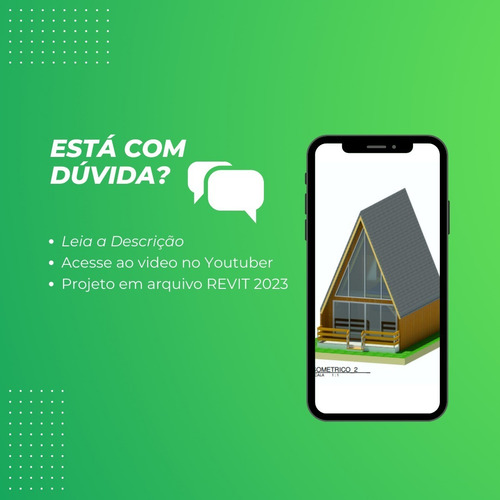 Projeto De Chalé De Madeira Editável Em Revit