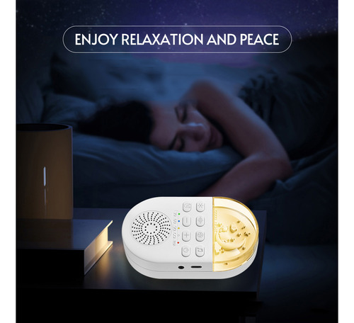 Baby Sound Machine White Noise Sleep Champine, Suave Y Cálid