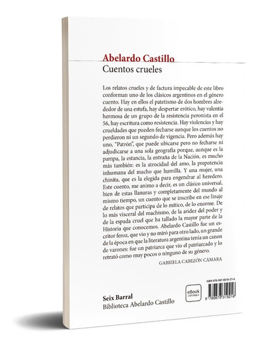 Imagen 2 de 3 de Cuentos Crueles A. Castillo Seix Barral