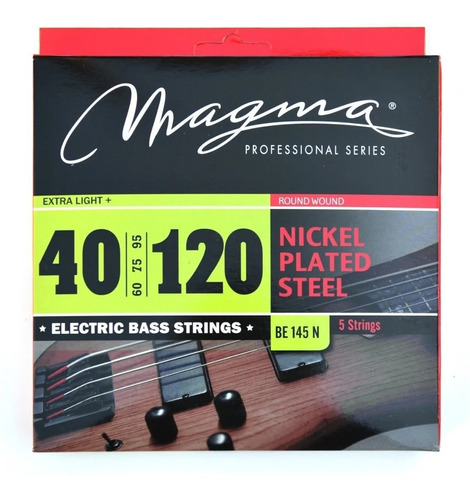 Encordado Magma Para Bajo Nickel 5 Cuerdas 040-120 Be145n