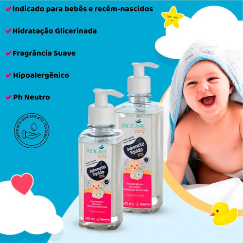 Riocare Baby Sabonete Líquido Da Cabeça Aos Pés 230ml