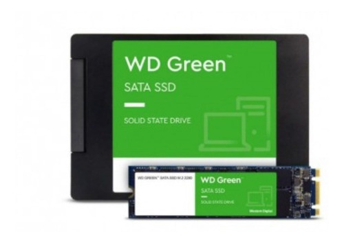 Disco sólido SSD interno Western Digital WD Green WDS100T3G0A 1TB verde