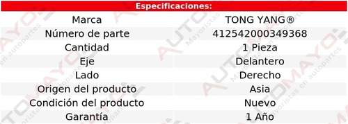 Tolva Salpicadera Delantera Derecha Tong Yang 3 2014-2018