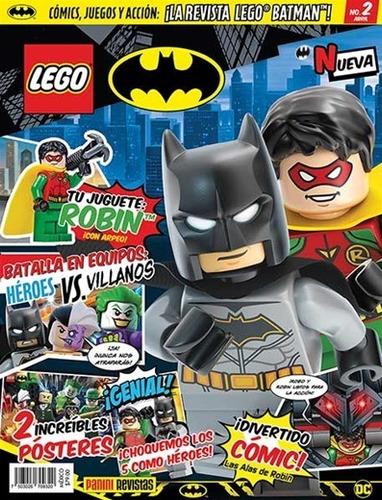 Revista Lego Batman Dc # 2 Figura Robin Nueva! | Meses sin intereses