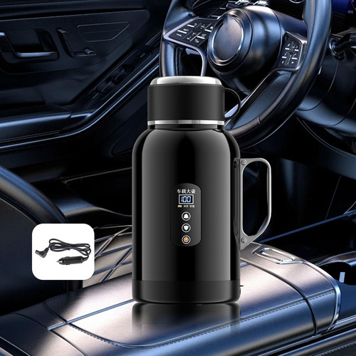Hervidor De Agua Eléctrico Para Coche De 1400 Ml, Sin Base