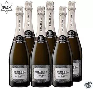 Pack 6 Unidades Champagne Ricadonna Asti 750ml Original