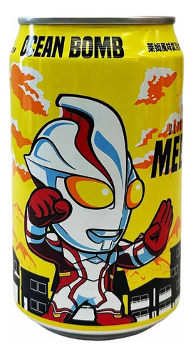 Bebida Ocean Bomb Ultraman Lime Flavour Drink 320ml - Asia O