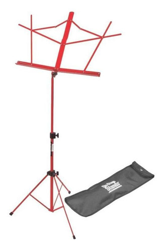 Sm7122rb On-stage Stands Estante Partitura Vermelha Dobrável