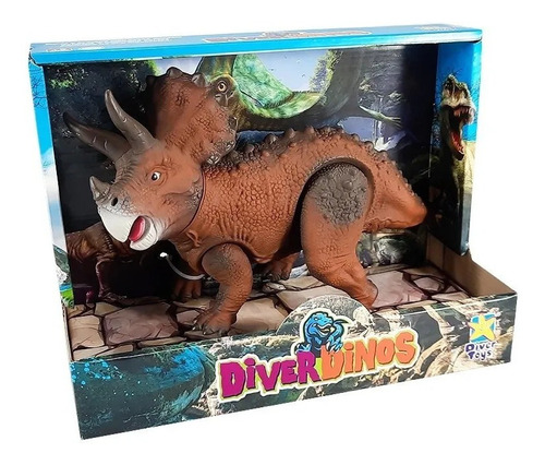 Dinossauro Diver Dinos - Triceratops - Divertoys