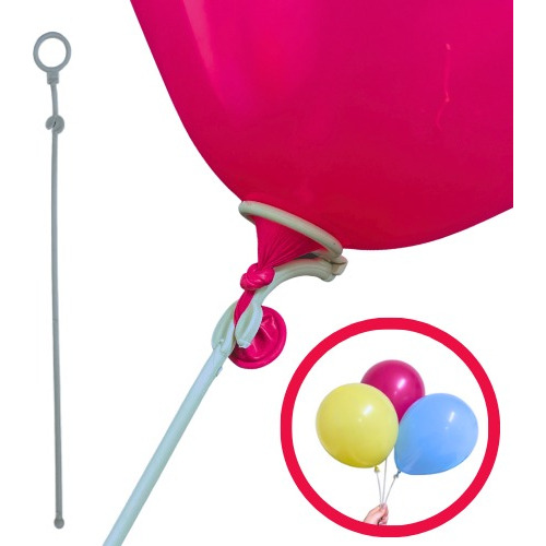 Vareta Pega Balão Argola Prático 30 Cm - Kit 500 Un