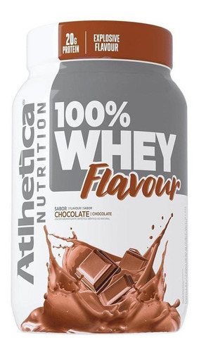100% Whey Protein Flavour 900g Atlhetica Nutrition Sabor Chocolate
