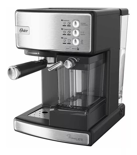 Cafetera Oster Espresso Automática Silver Em6603ss