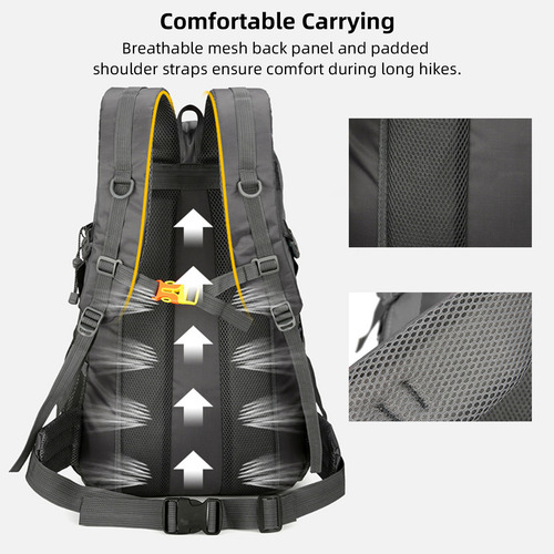Mochila De Acampada, Senderismo, Viajes, 50 Litros, Almacena