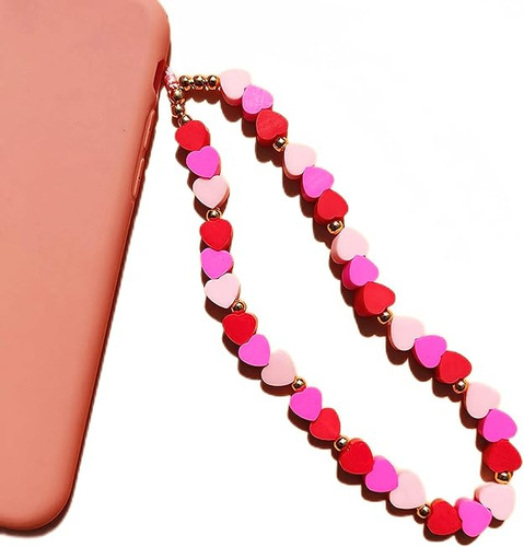 Jolie Case Cute Pink Red Heart Long Short Aesthetic Phone Ch