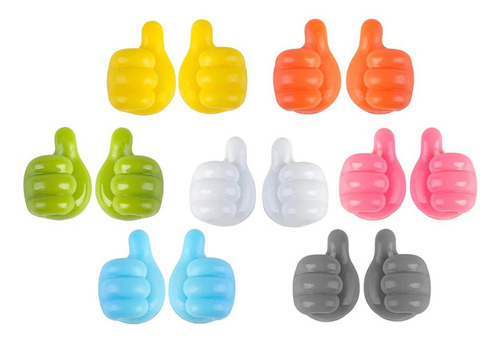 Gancho De Pared De Silicona Para Pulgar, Creativo, Autoadhes