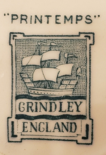 Taza Té Con Plato Loza Inglesa Grindley Printemps