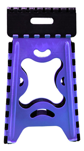 Banco Plegable Grande Portatil Plastico Soporta 120kg 1pz Acabado De La Estructura Mate Color Morado