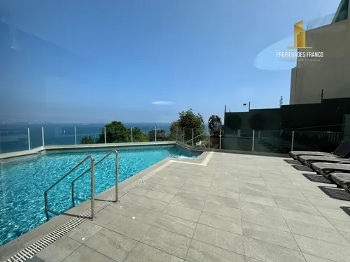 Arriendo Loft Moderno 1d 1b Vista Al Mar Reñaca Norte