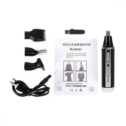 Afeitadora Rasuradora Barba Eléctrica Recargable Kit 4 En 1