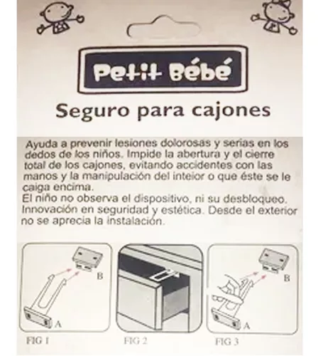 Seguros Para Cajones Petit Bebe