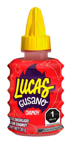 Dulce Lucas Gusano Chamoy 1 Pieza 36g