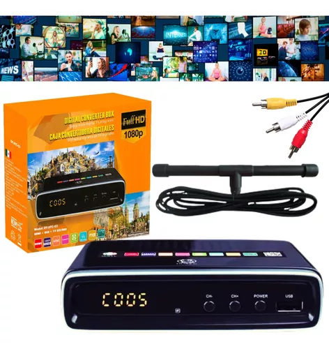 Decodificador Tv Convertidor Digital Full Hd Con Antena