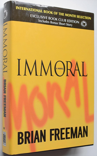 Libro Immoral (jonathan Stride) Tapa Dura En Ingles