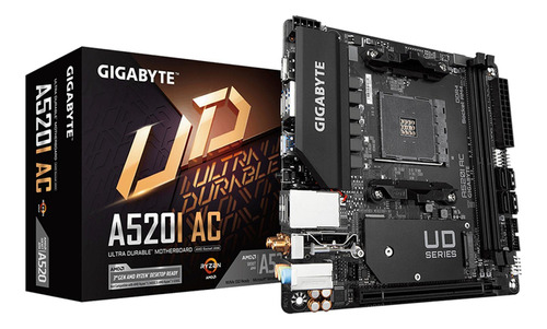 Tarjeta Madre Gigabyte A520i Ac Ddr4 Am4 Wi-fi Ac Mini-itx