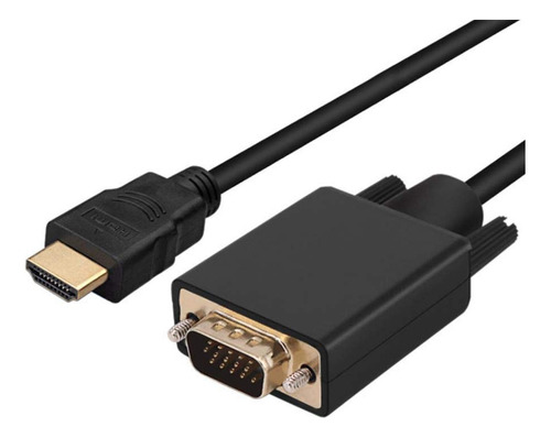 Cable Hdmi A Vga, Qaoquda, 5.9ft, Chapado En Oro, 1080p, Hdm