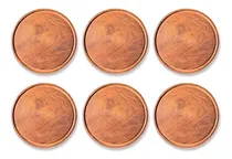 Comprar Platos Madera Set X6 Algarrobo Asado Tablitas Redondas 24cm 
