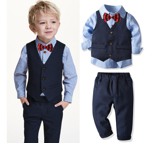 Conjunto Formal Traje Niño Bebe Fiesta Cumple 2,4,6,8 Años